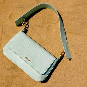 CULT GAIA Damara Leather Shoulder Bag MINT